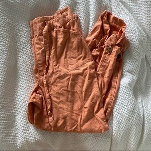 Coral Linen Pants